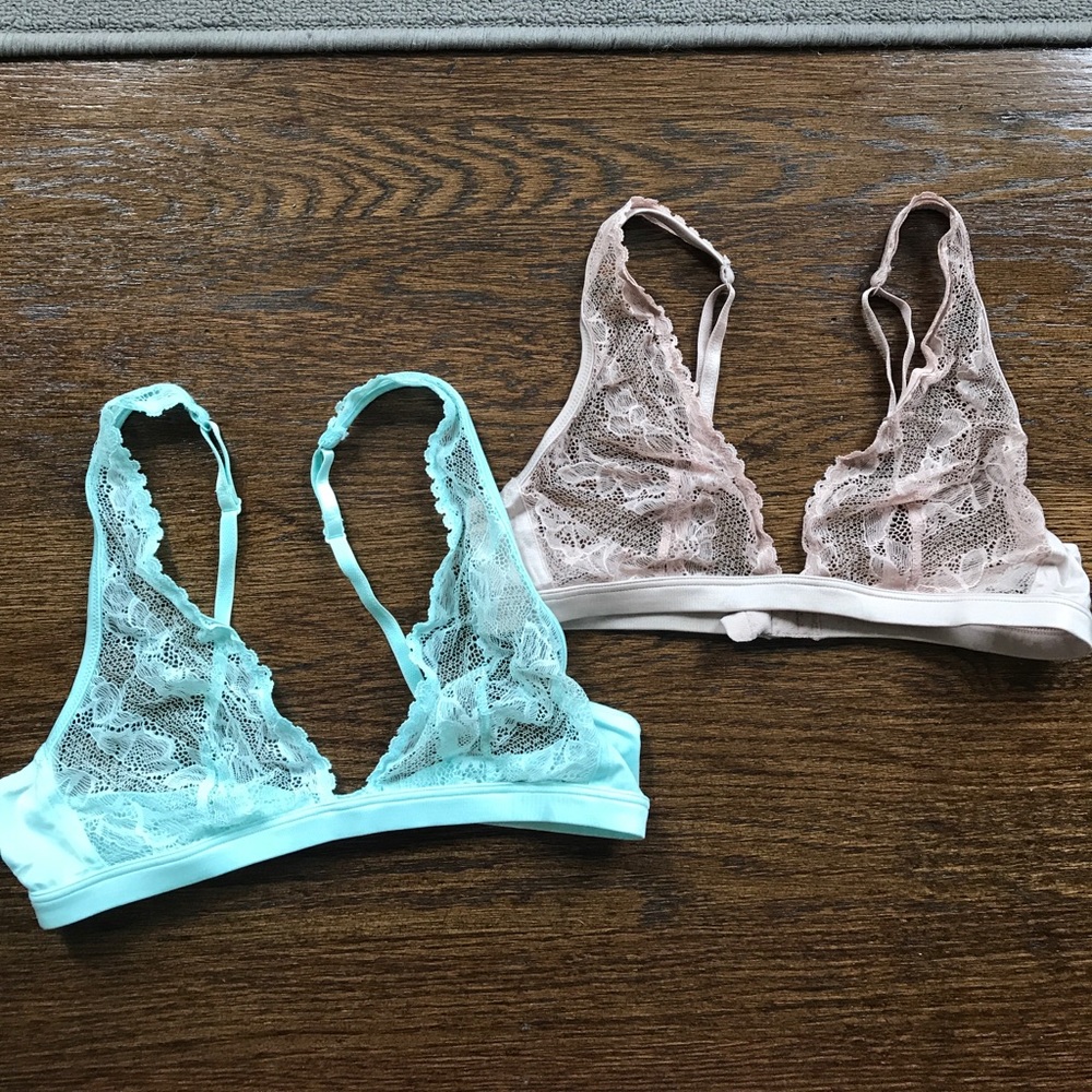2 Calvin Klein soft lace bras bralettes