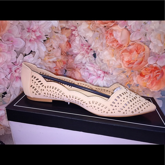 🎉NEW LIM. AVAILABLE🦄Ballerina Cut Out Flats-Nude - Picture 4 of 6