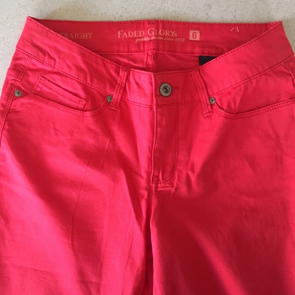 🔴 Straight Leg Colored Jeans - Picture 3 of 5