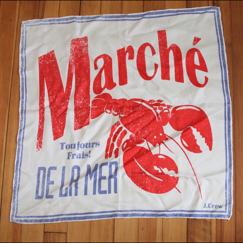 [J Crew] Silk Lobster Scraf