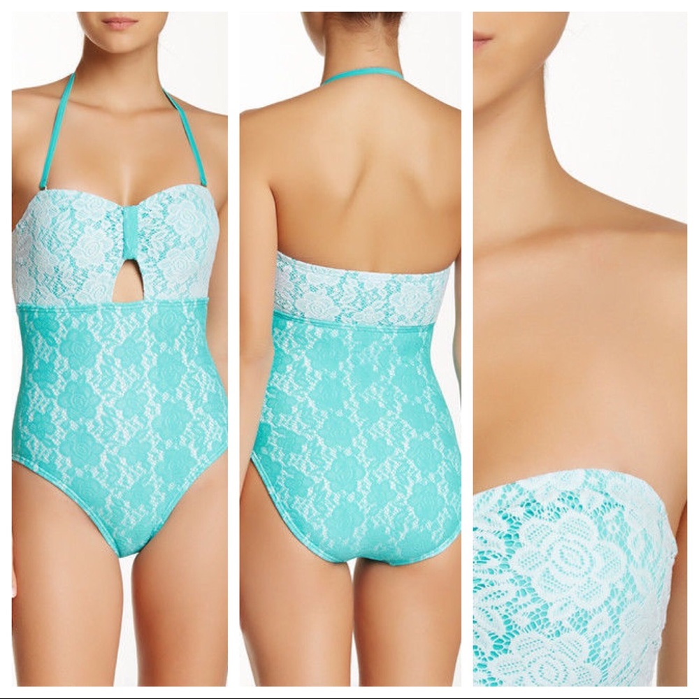 BETSEY JOHNSON One Piece Swimsuit monokini M Blue