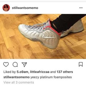 Nike Yeezy Platinum Foamposites