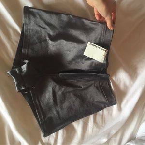 American Apparel metallic gray shorts