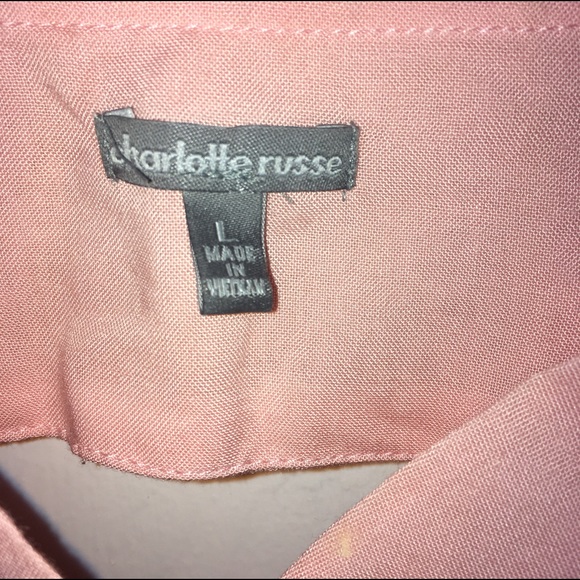 Pink Open- Back, Button Up - Picture 3 of 3