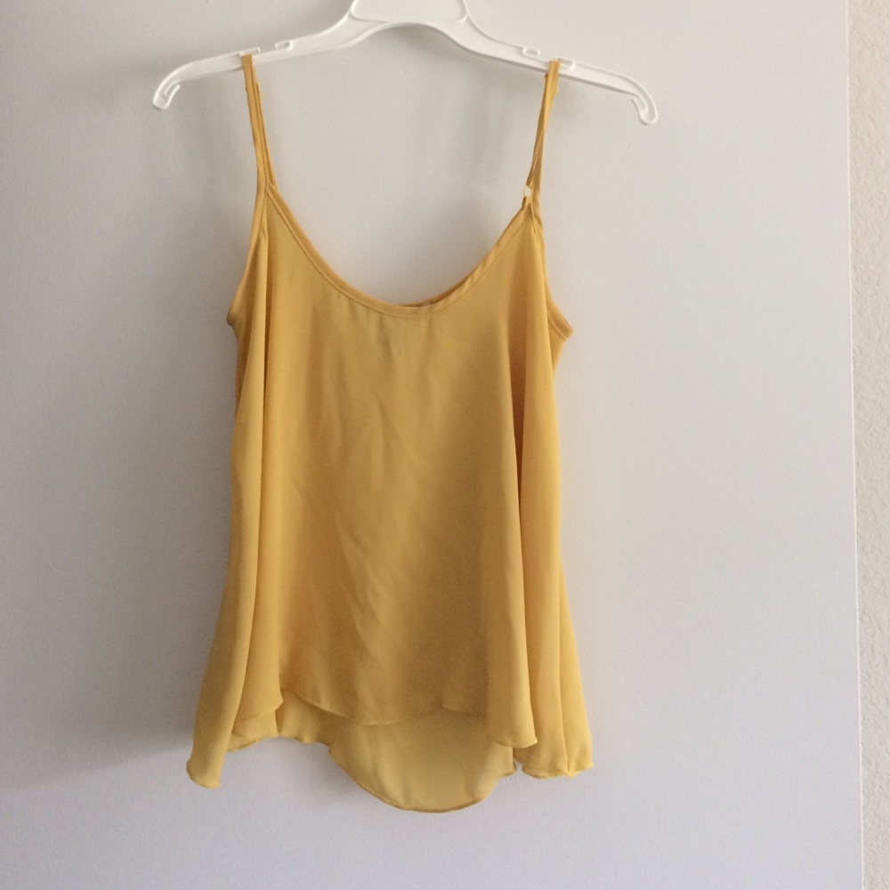 Golden yellow tank