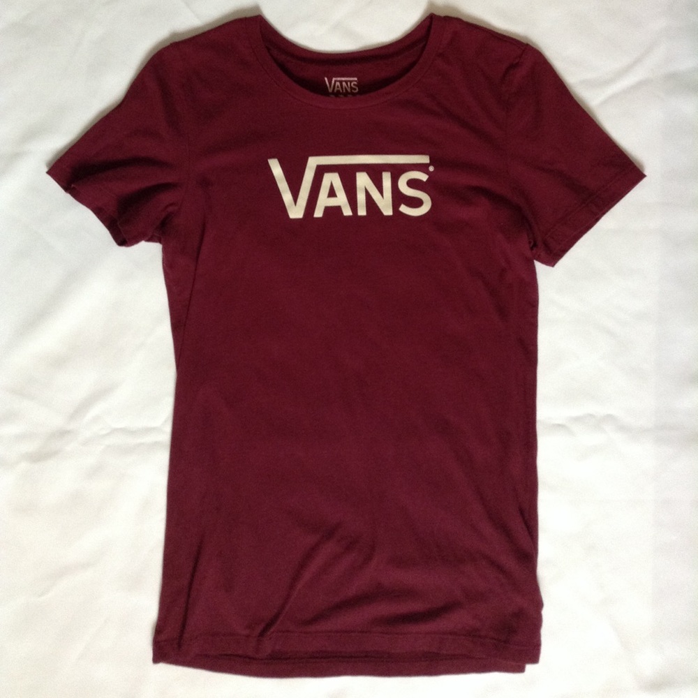 Classic Women's Maroon Vans Tee