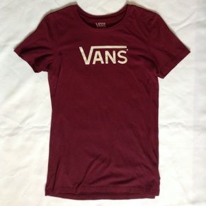 Classic Women's Maroon Vans Tee
