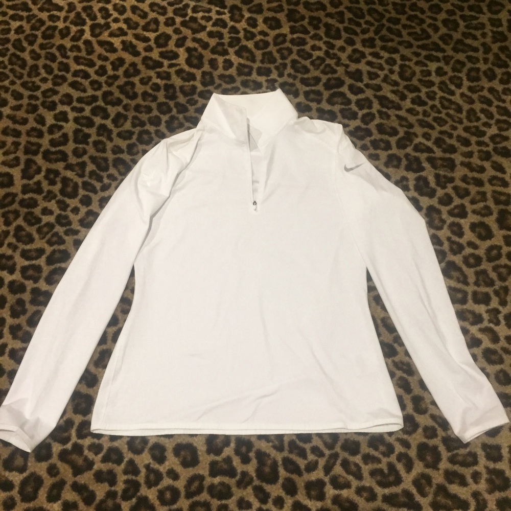 NEW White Nike Half-zip jacket
