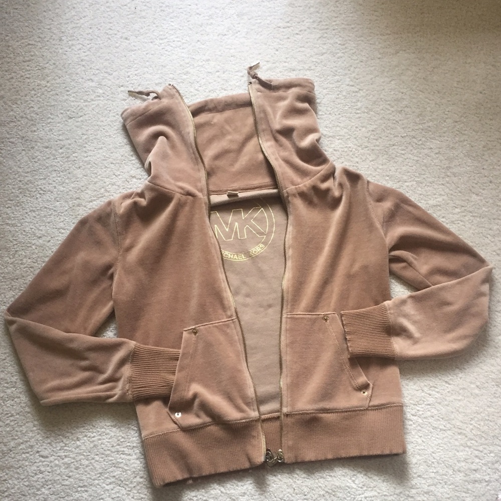 Michael Kors zip up sweater with side pockets