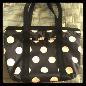 Lesport sac small polka dot tote