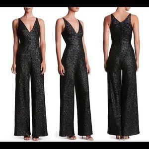 NWT Black Sequin Jumpsuit Dress the Population