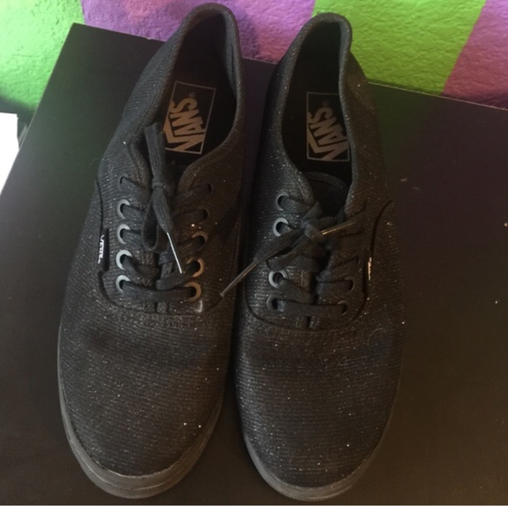 Black Sparkle Vans