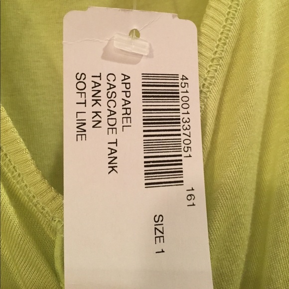 NWT Chico's 1 Tank Top Soft Lime - Picture 3 of 3