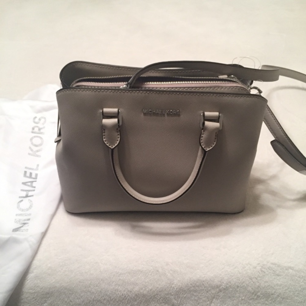 Michael Kors Savannah Medium Satchel Cement