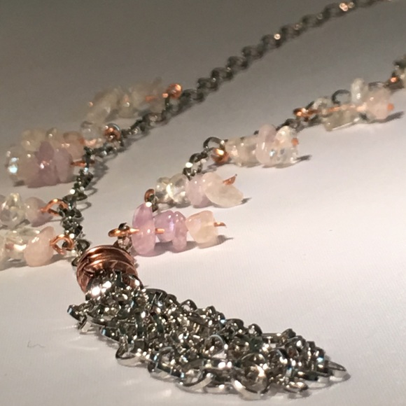 📿Rose Quartz ➕TasselNecklace📿 - Picture 3 of 4