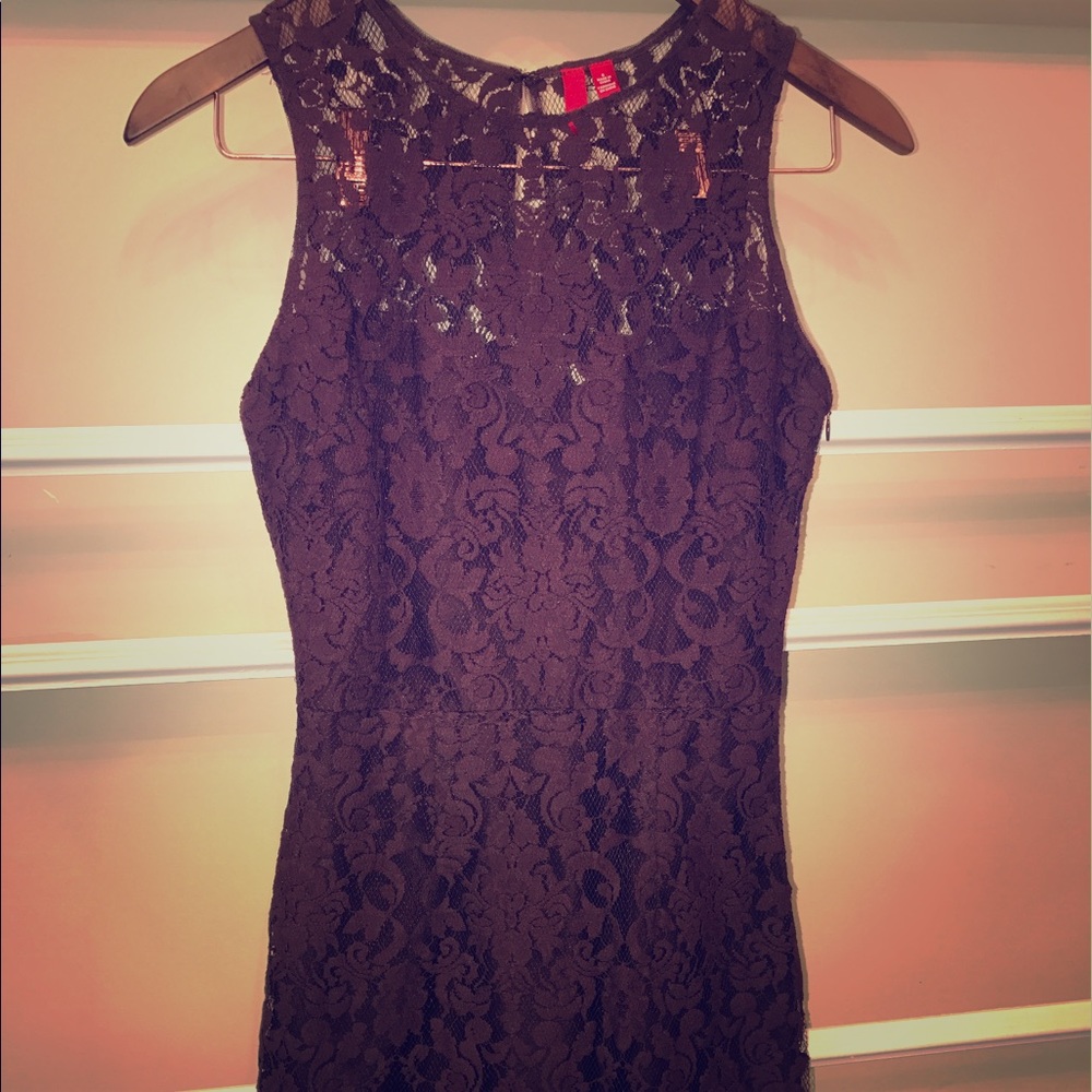 Maroon lace dress