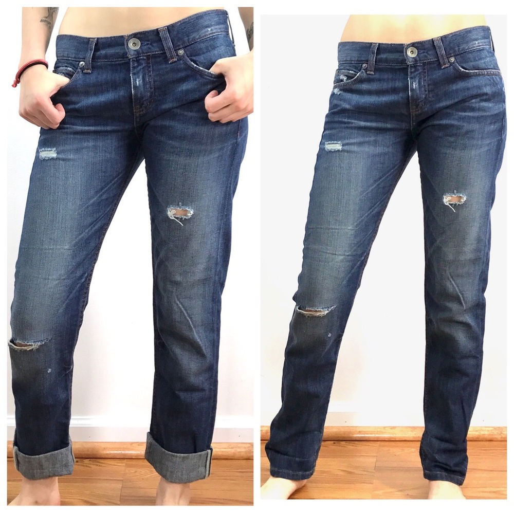 Banana Republic Distressed Boyfriend Jeans