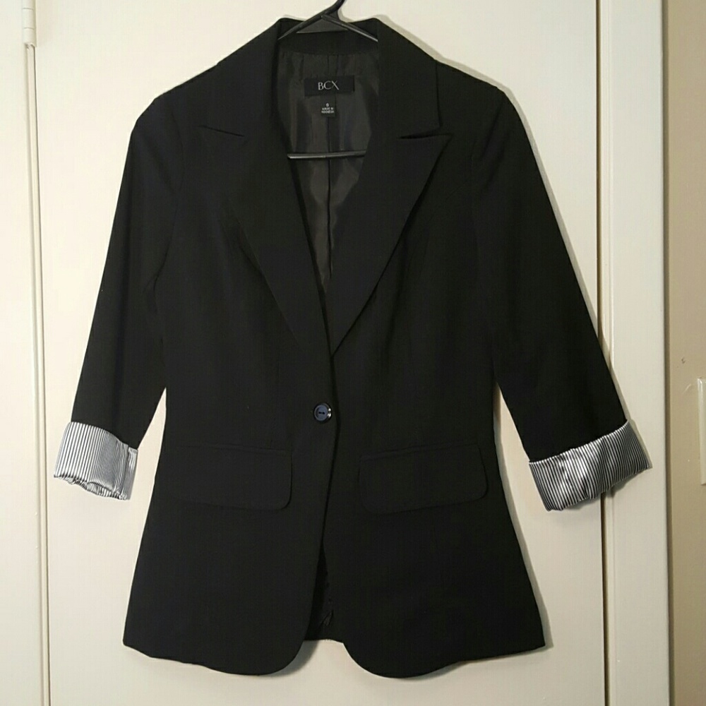BCX 3/4 Sleeve Blazer Small
