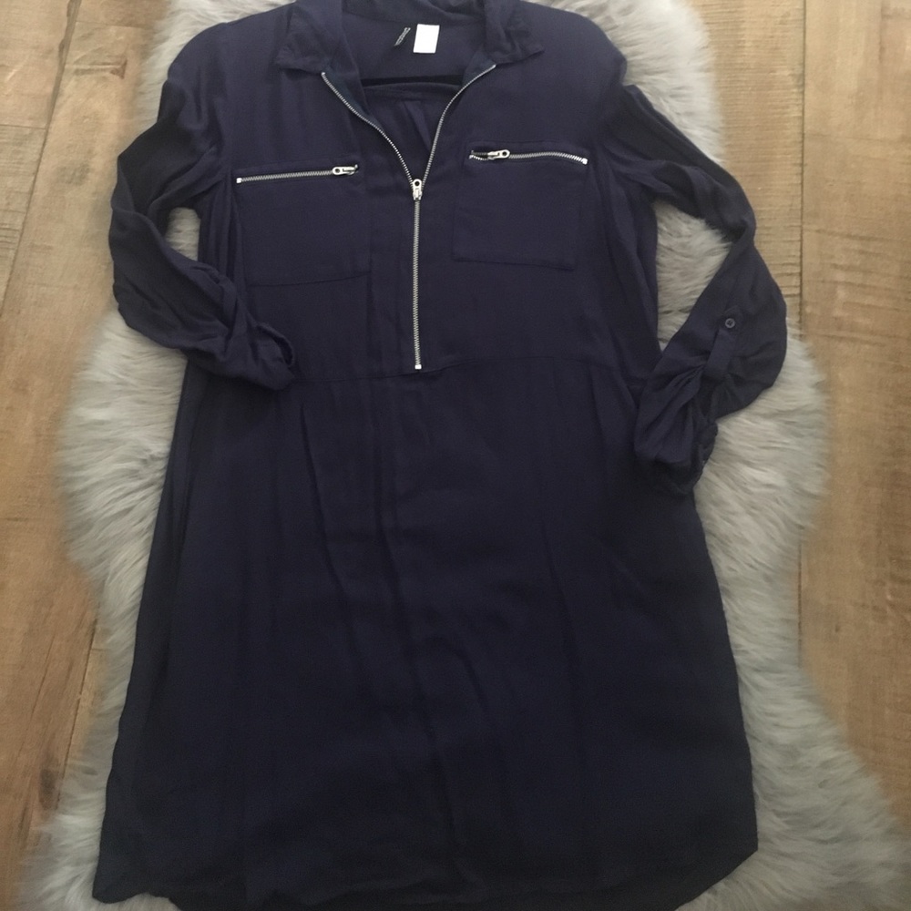 H&M dark blue  dress