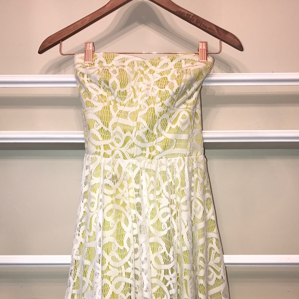 Light green lace dress