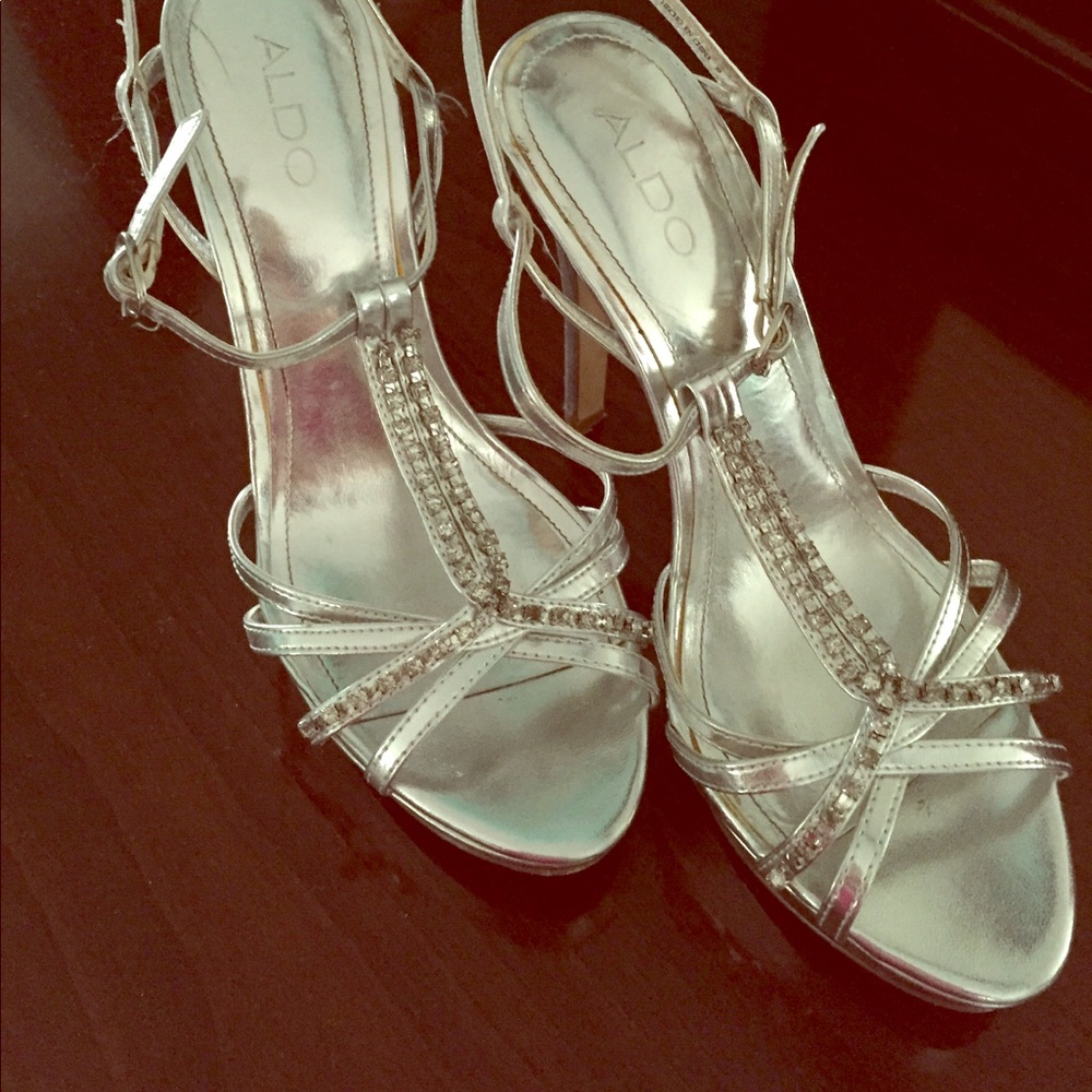 ALDO sliver heels
