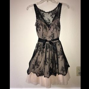 Black lace formal Windsor dress