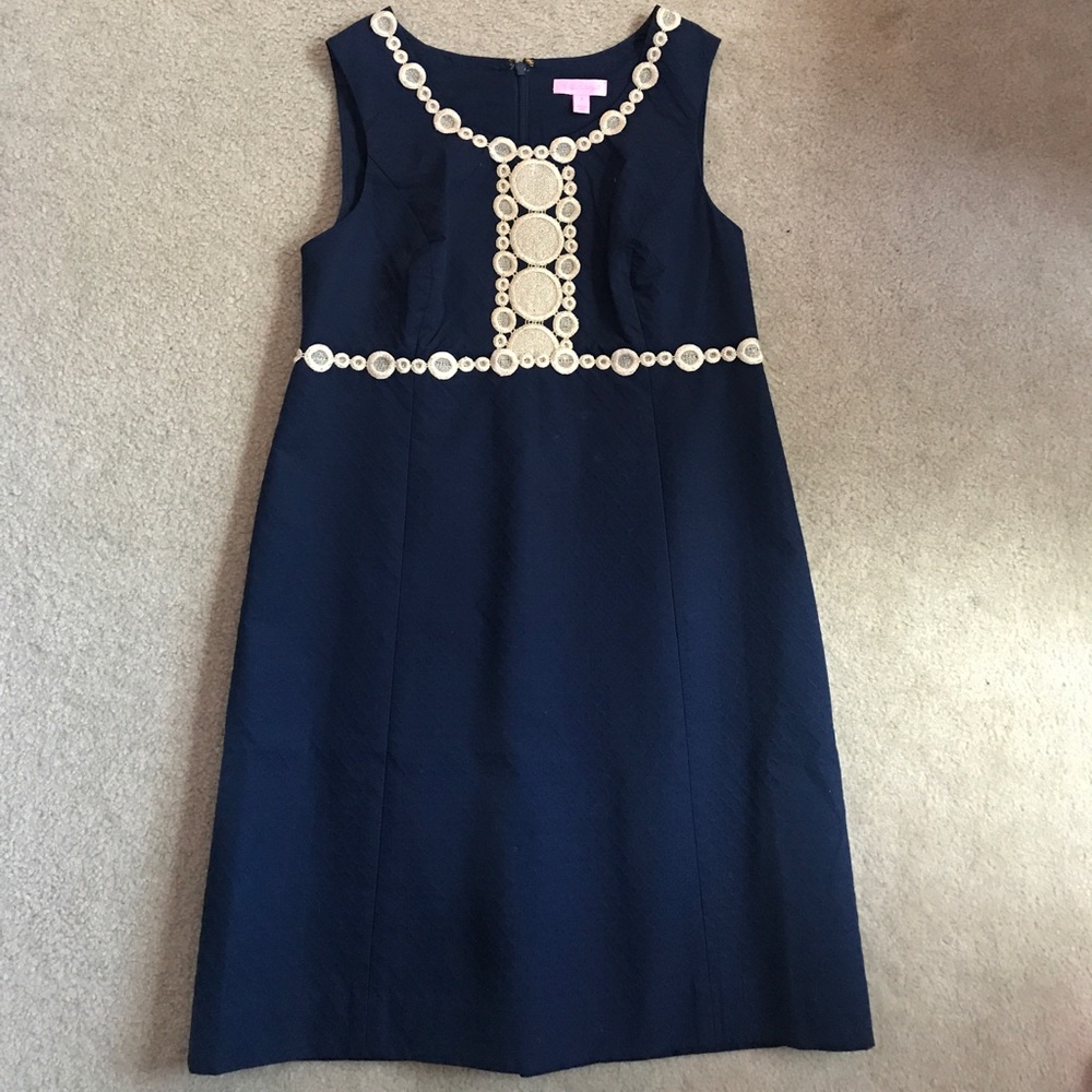 Lilly Pulitzer Navy Blue Shift Dress