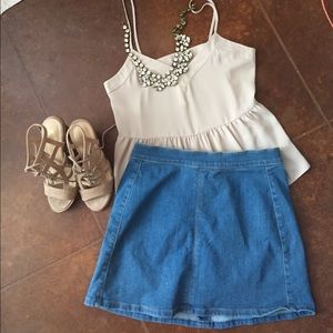 Express Denim Skirt