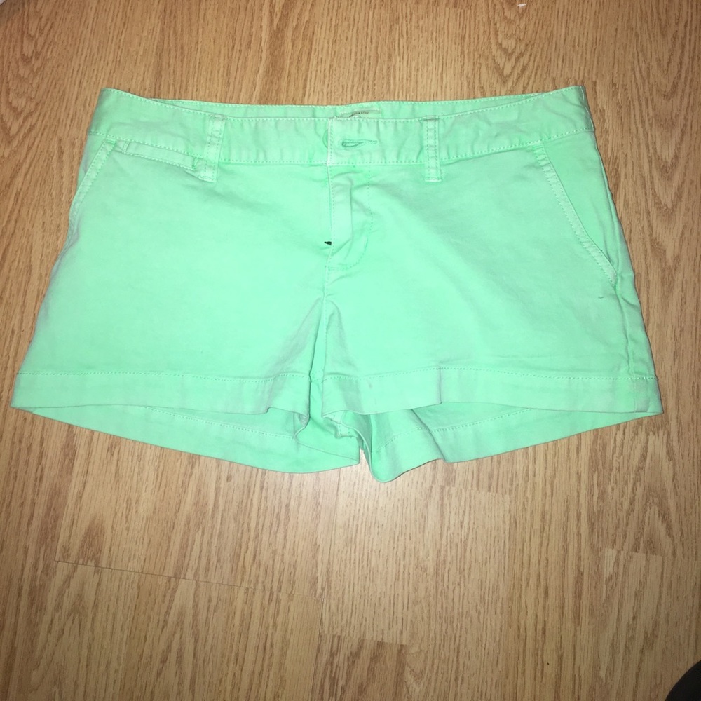 Neon green shorts