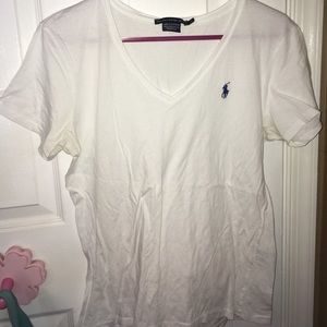 White V-neck Tee Shirt