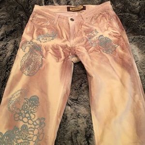 Bebe "jeans" with silver embellishment