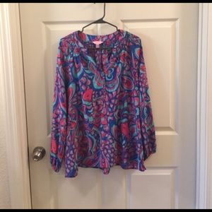 Lilly Pulitzer long sleeve Elsa blouse