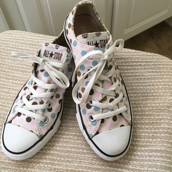 Converse Polka Dot Sz 6 - Picture 2 of 4