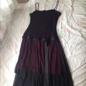 Sparkly red and black fairy dress