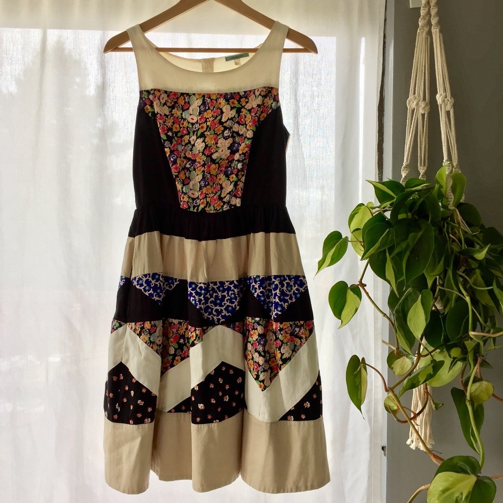Anthropologie Leifnotes dress w/ cut out back sz2