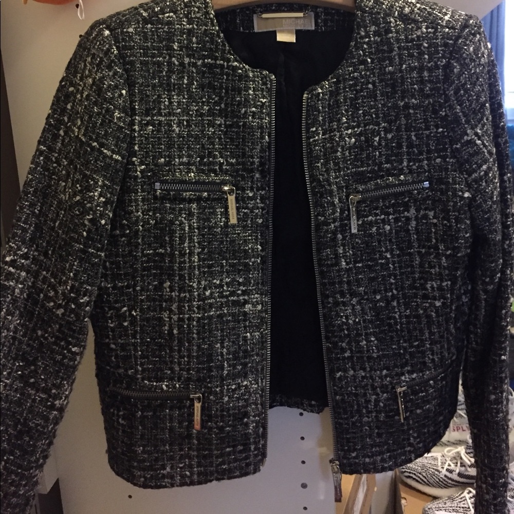 Michael Kors Metallic tweed jacket