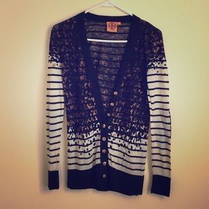 Tory Burch V-neck cardigan with Leopard Spots