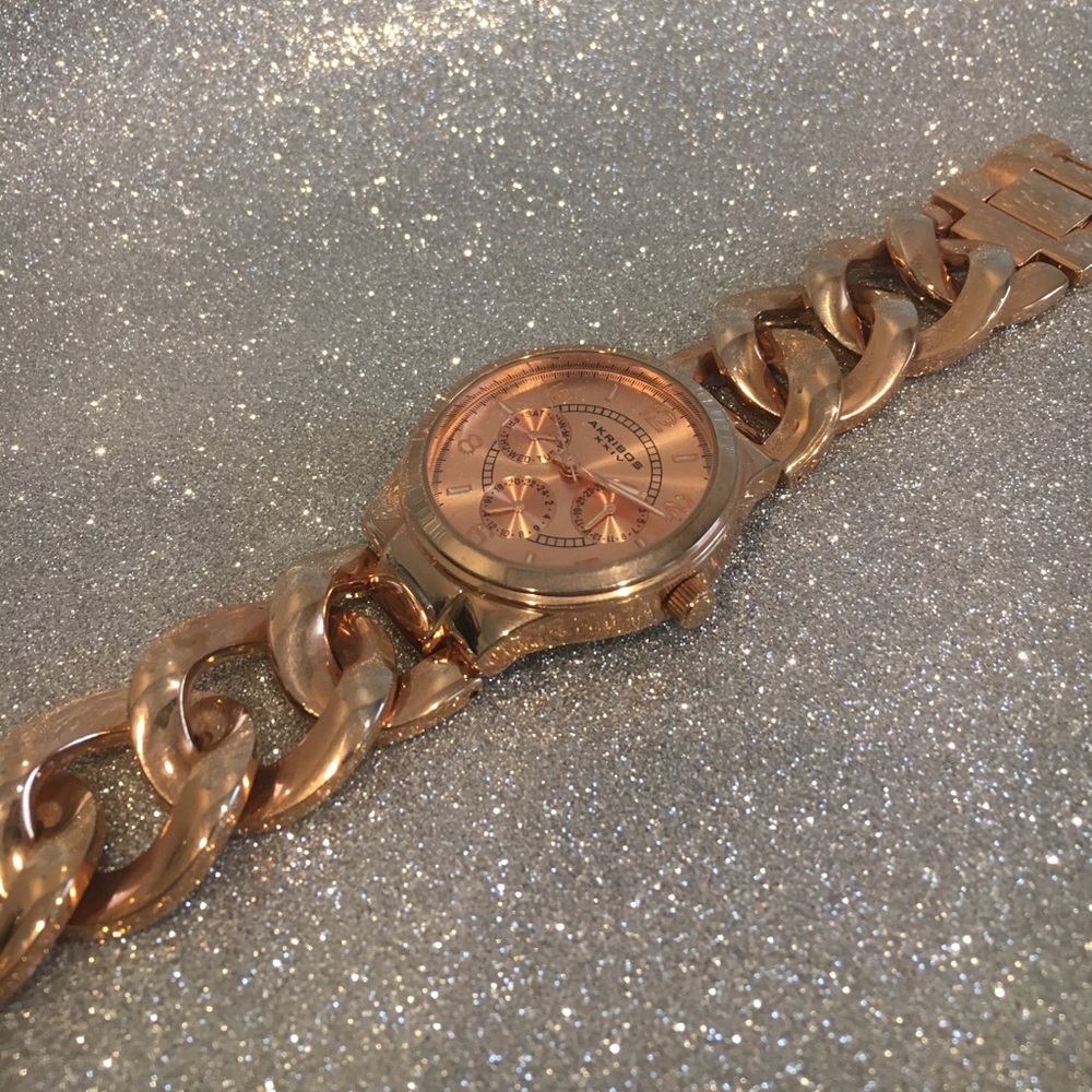 Akribos XXIV AK531RG Designer Rose Gold Watch