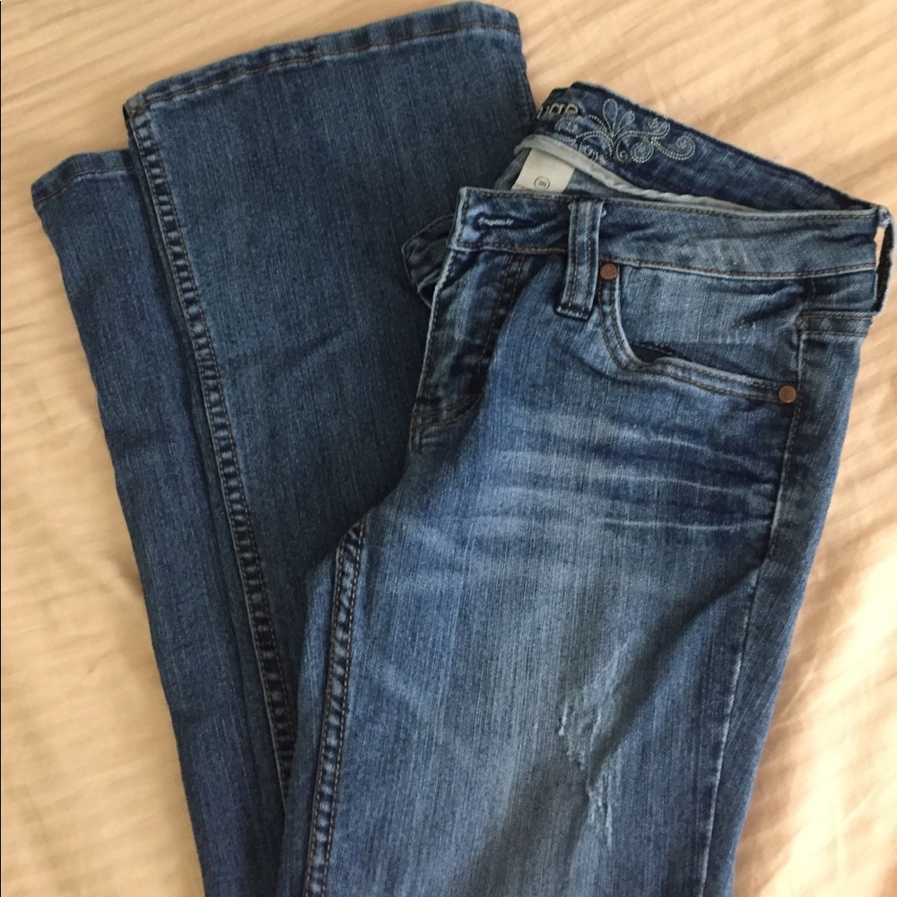 Distressed jeans