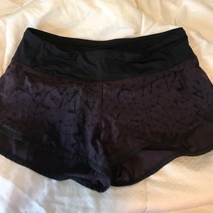Purple Lululemon shorts