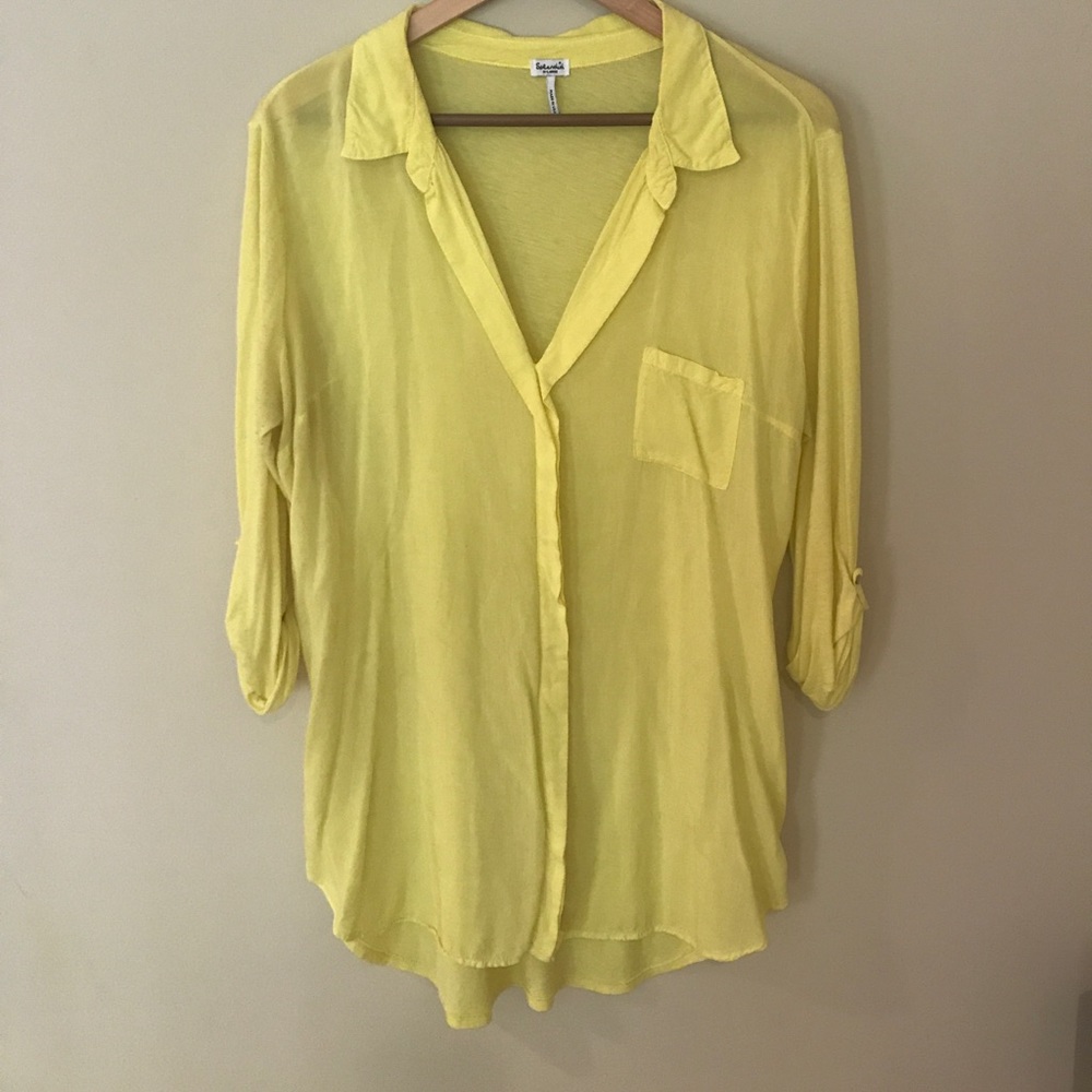 Splendid fabric mixed top