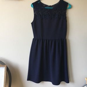 Navy lace dress