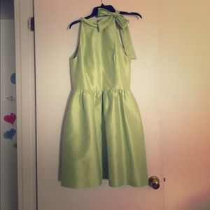 Pistachio bridesmaids dress