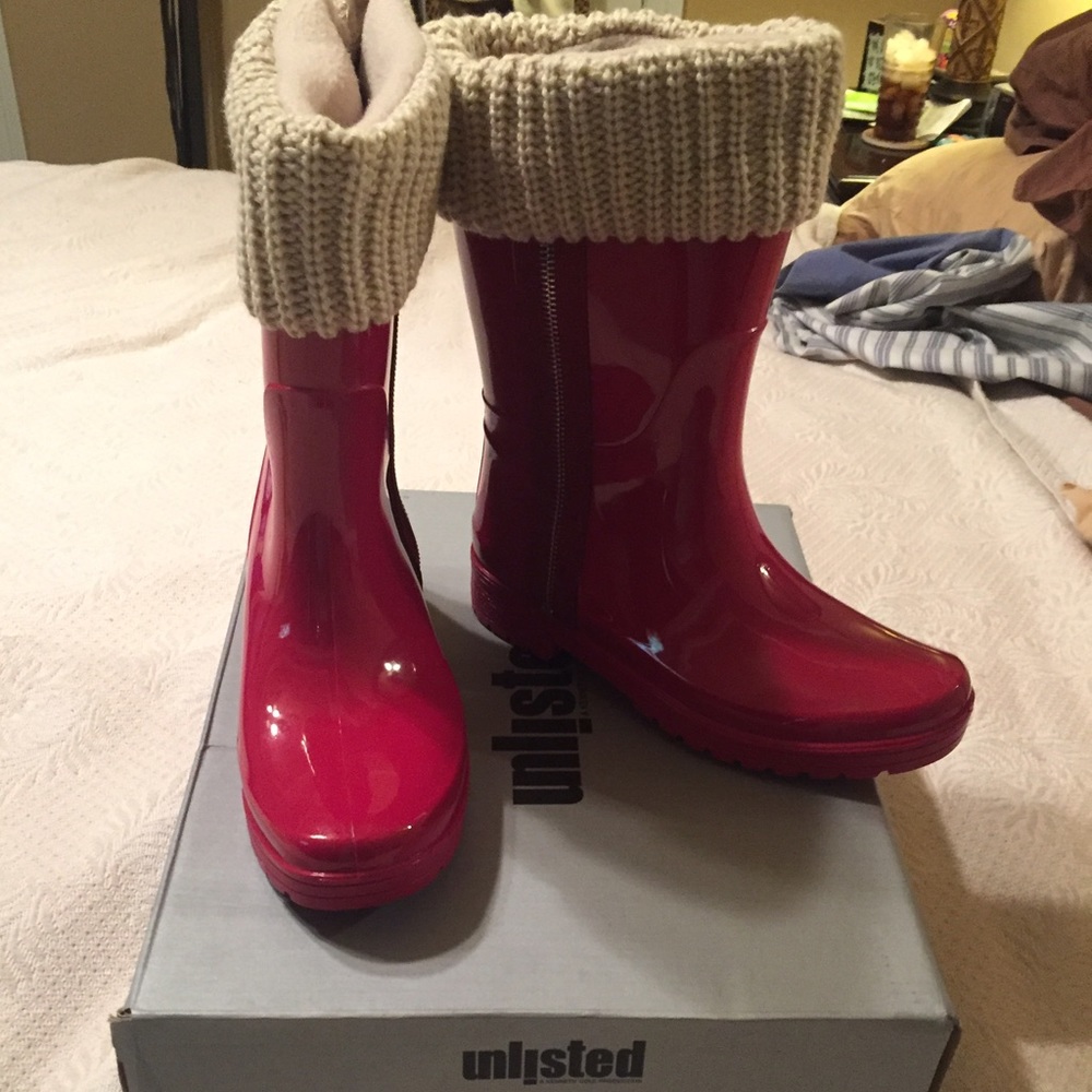 Unlisted Women's Zipper Rain Boots