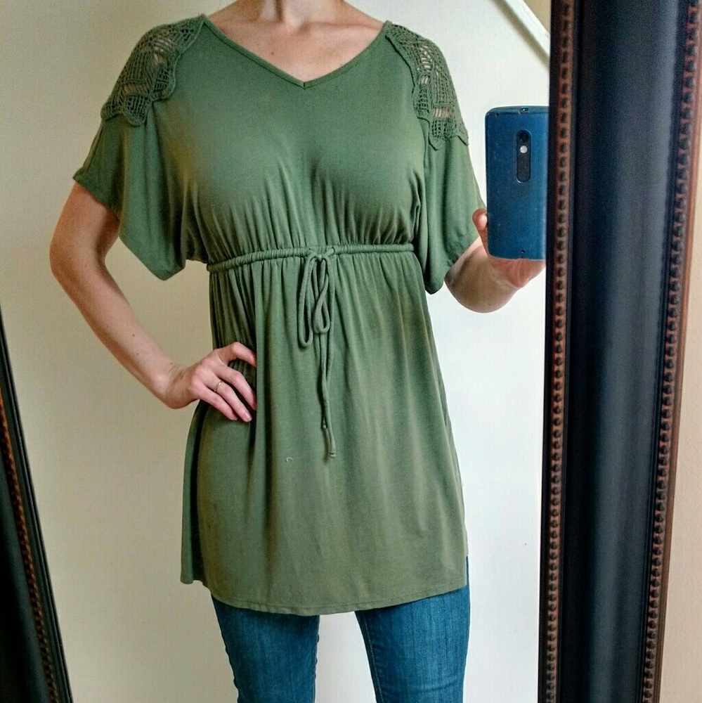 NWOT Olive Shirt