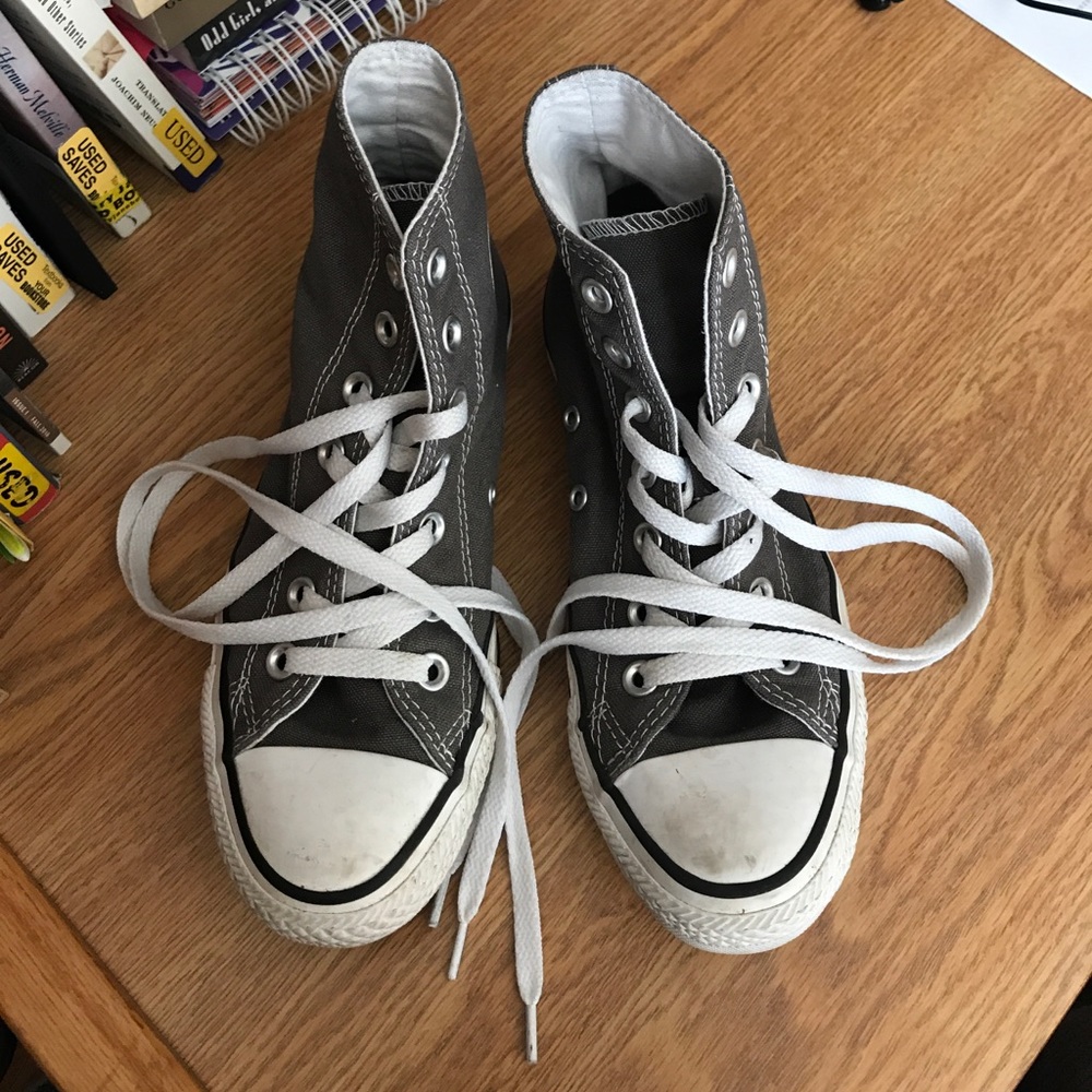 Grey High Top Converse