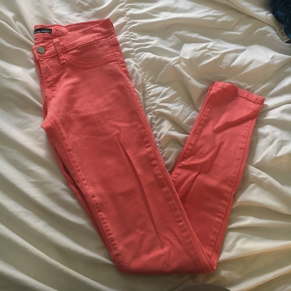 Flying Monkey Coral Jeggings