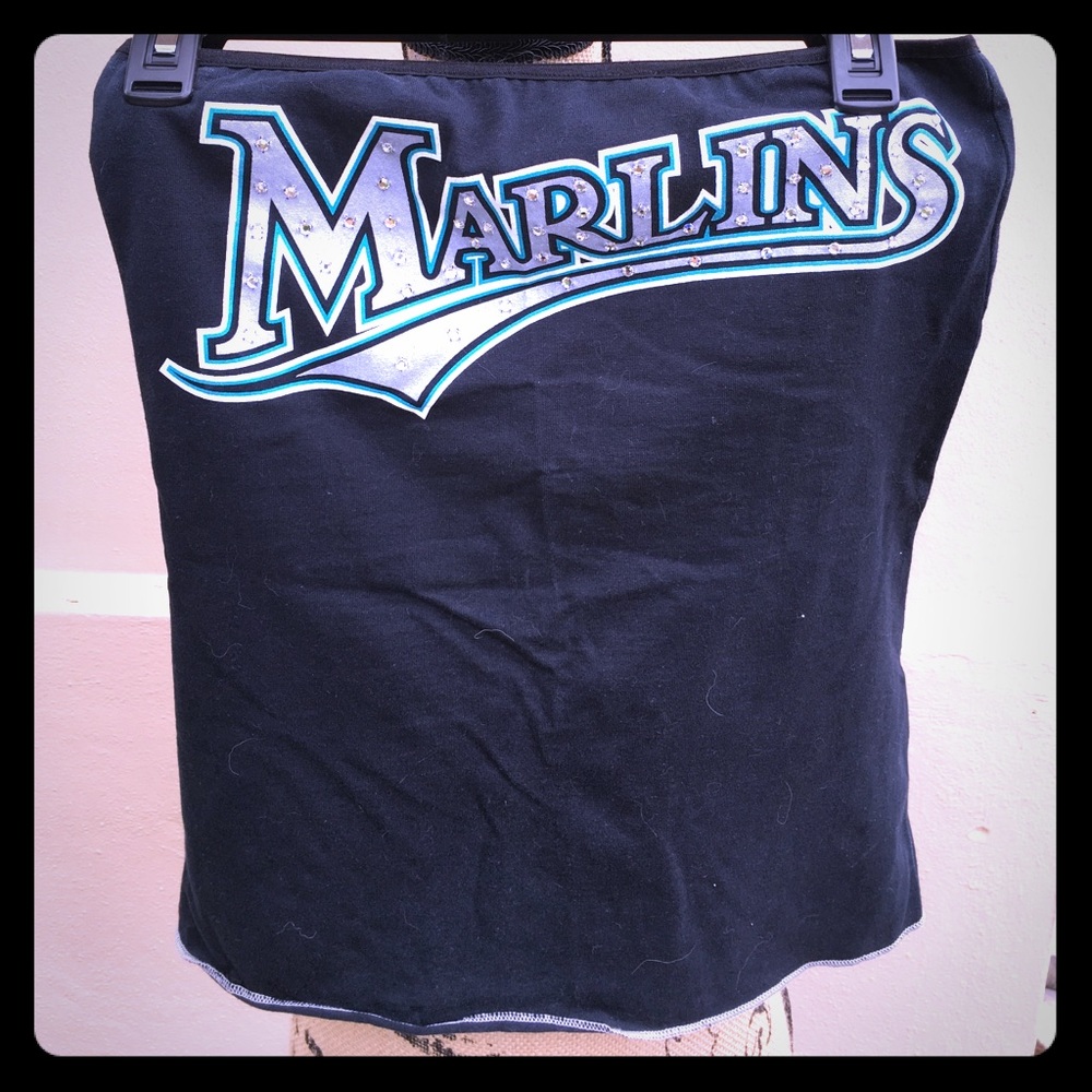 Marlins strapless top