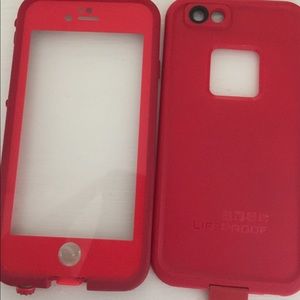 Red LifeProof case