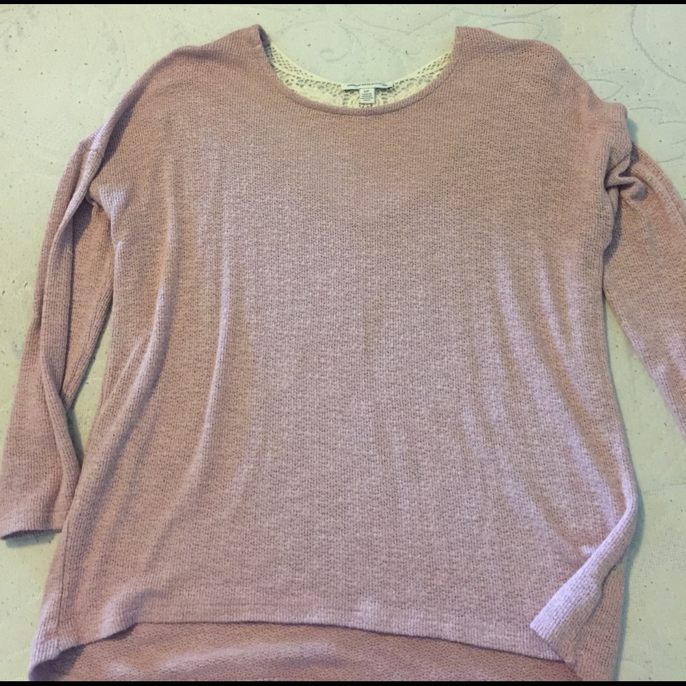 American eagle light quarter sleeve sweater